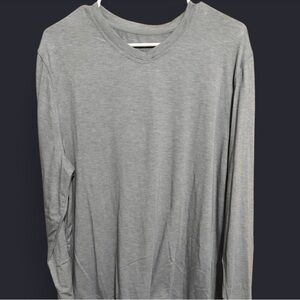 Cuddl Duds Men's Charcoal Long Sleeve Shirt